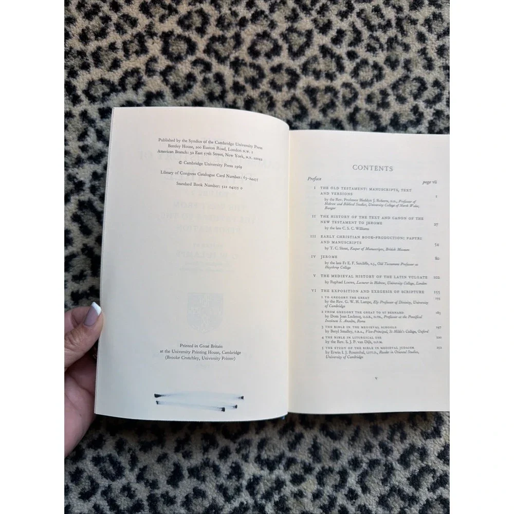 The Cambridge History of Bible, Vol 2, The West From Fathers To Reformation '69